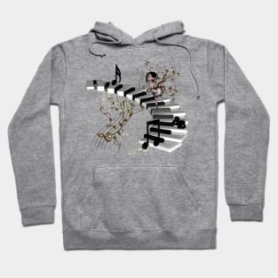 Dancing on a piano Hoodie